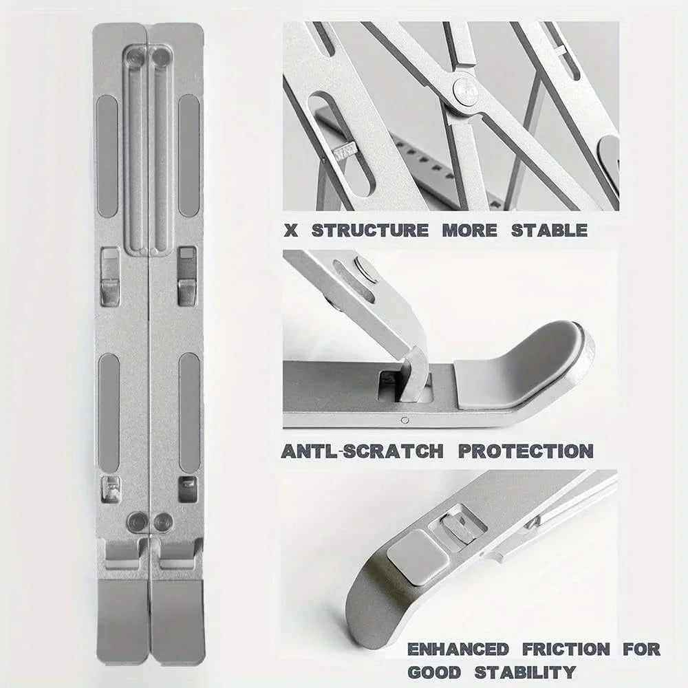 Enhanced Ventilation Adjustable Aluminum Laptop Stand